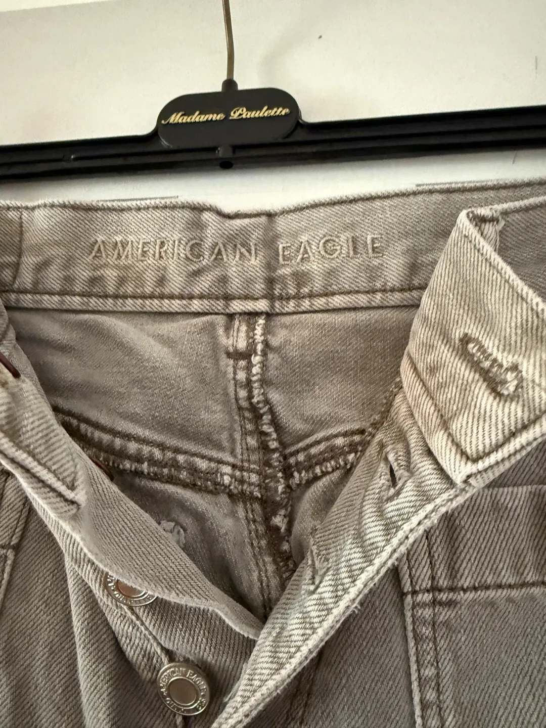 American Eagle Wide Leg Crop Pants - Size 6 image indicator(4)