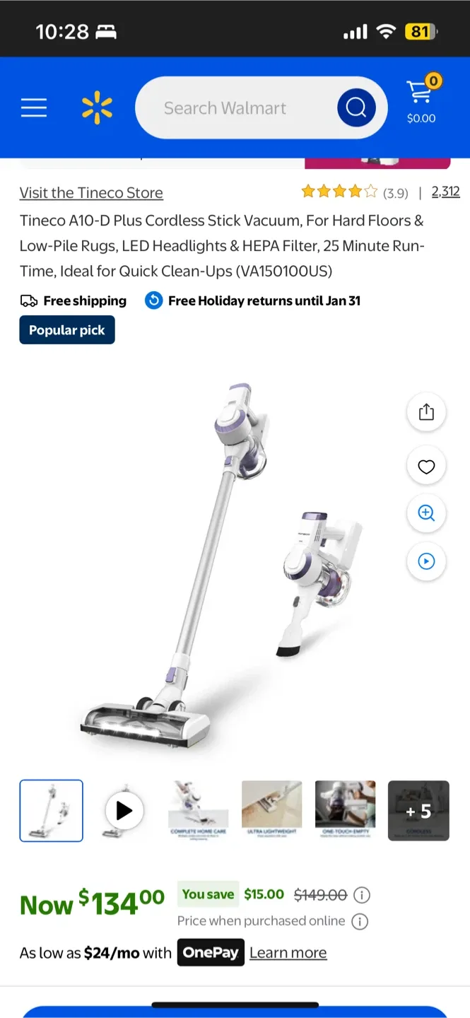 Tineco A10-D Plus Cordless Stick Vacuum Attachments image indicator(3)