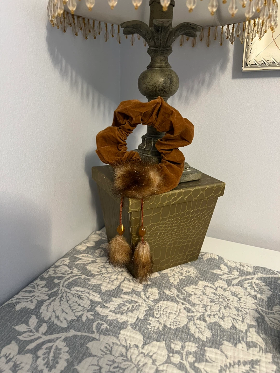 Brown Scrunchie with Tassels - photo 3