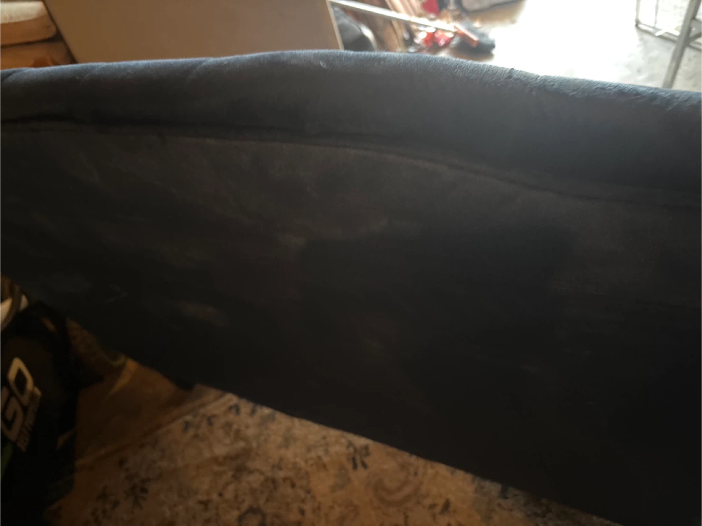 Blue couch . Just lightly cleaned with machine - photo 3