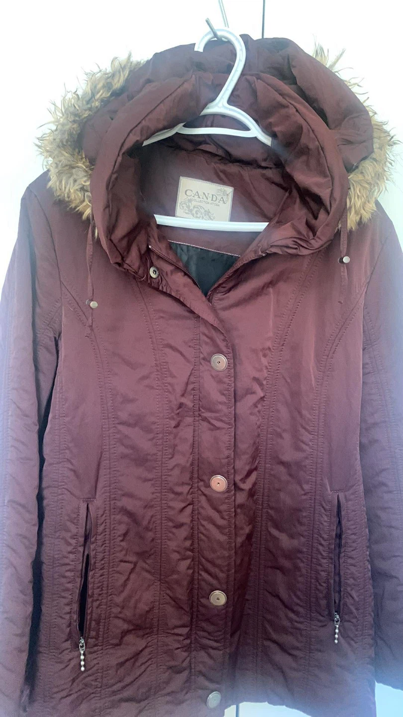 Canda Winter Coat with Faux Fur Hood