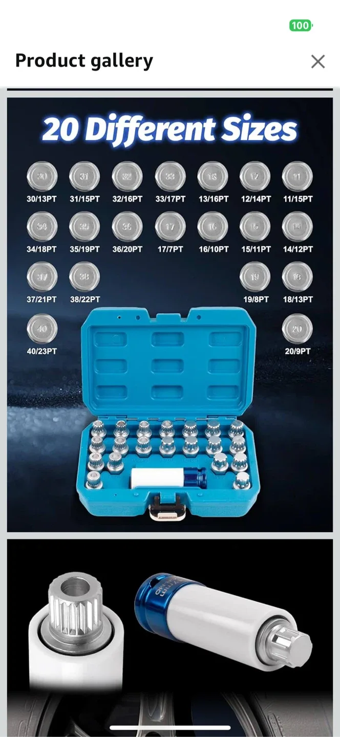21 pcs Wheel Lock Key Set image indicator(3)