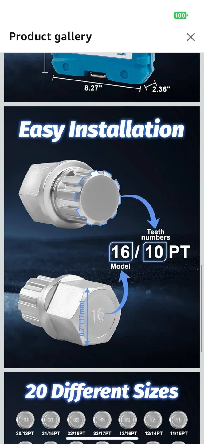 21 pcs Wheel Lock Key Set image indicator(4)