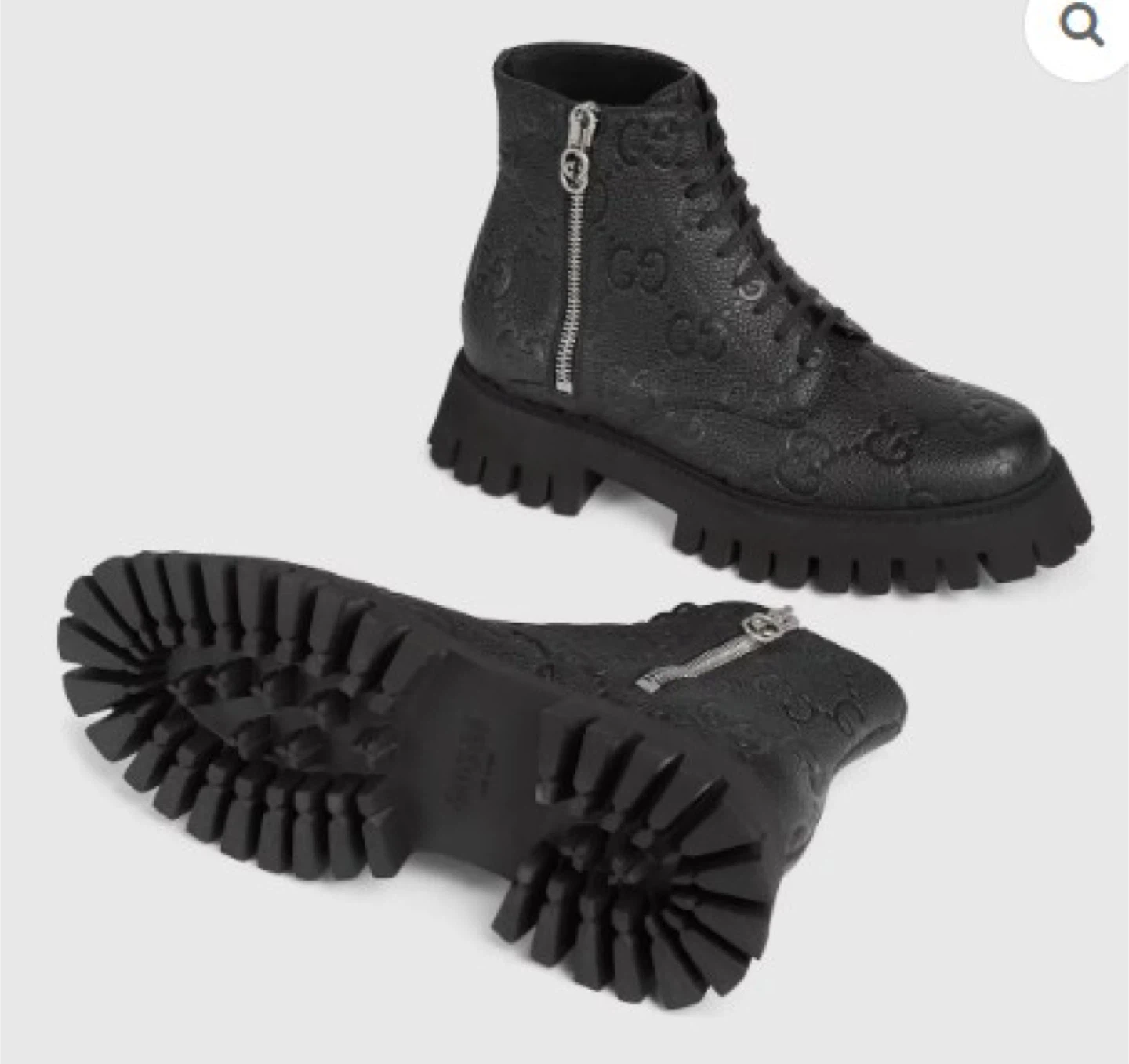 Gucci leather monogrammed boots 38 - photo 3