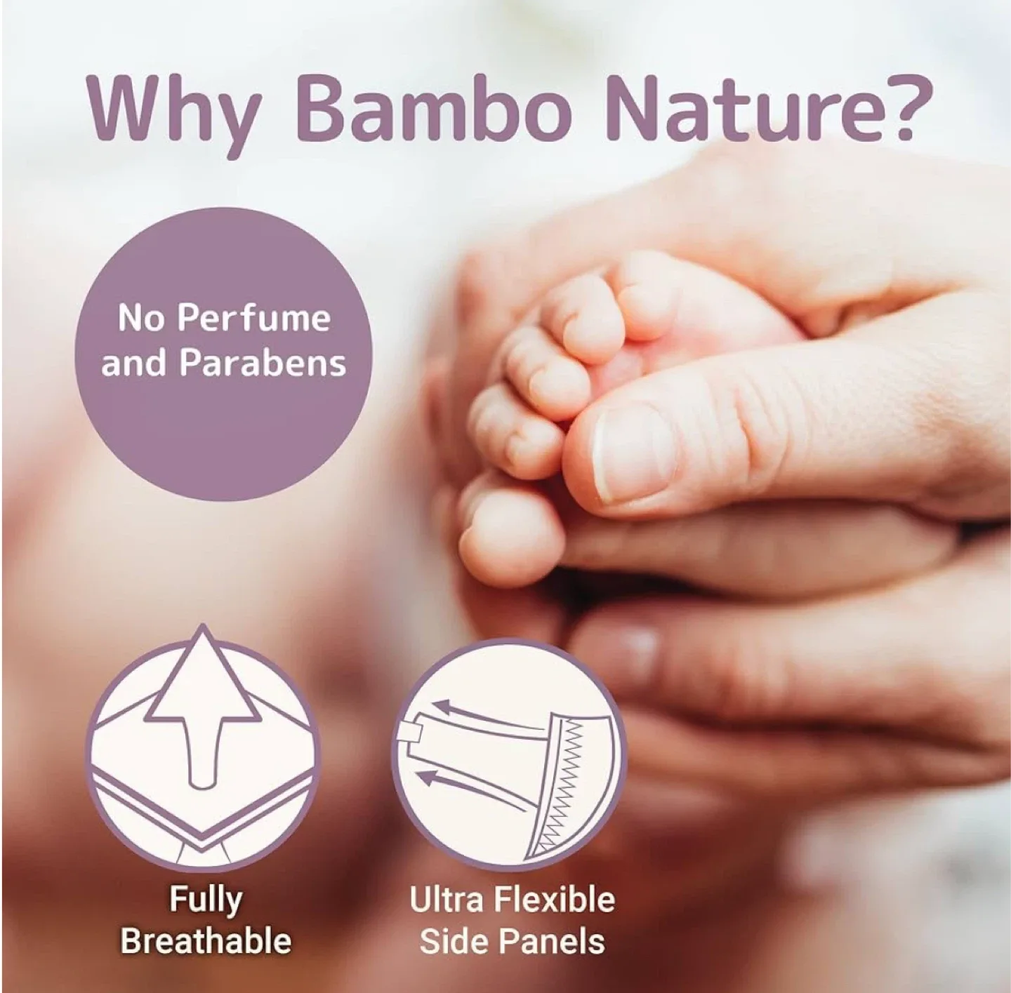 Bambo Nature Dream Size 0 Diapers - 24 Count image indicator(2)