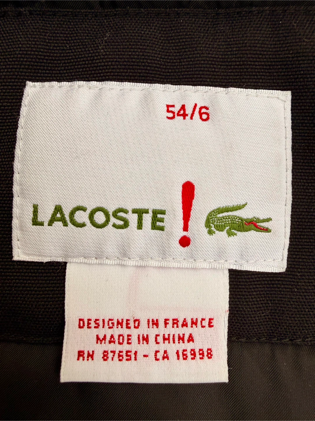 Lacoste Men's Black Winter Jacket Size 54 (L/XL) - photo 3