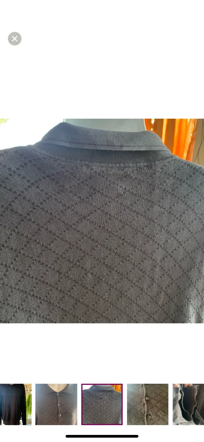 Vintage Gucci Brown Polo Sweater image indicator(3)