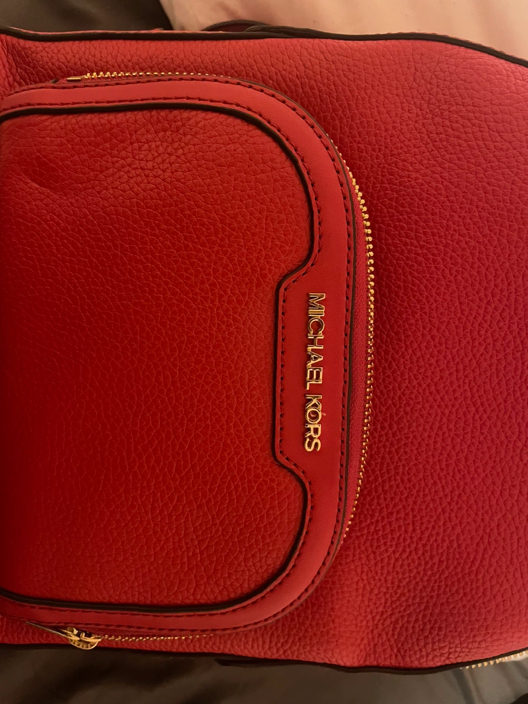 Michael Kors Red Leather Backpack - photo 2