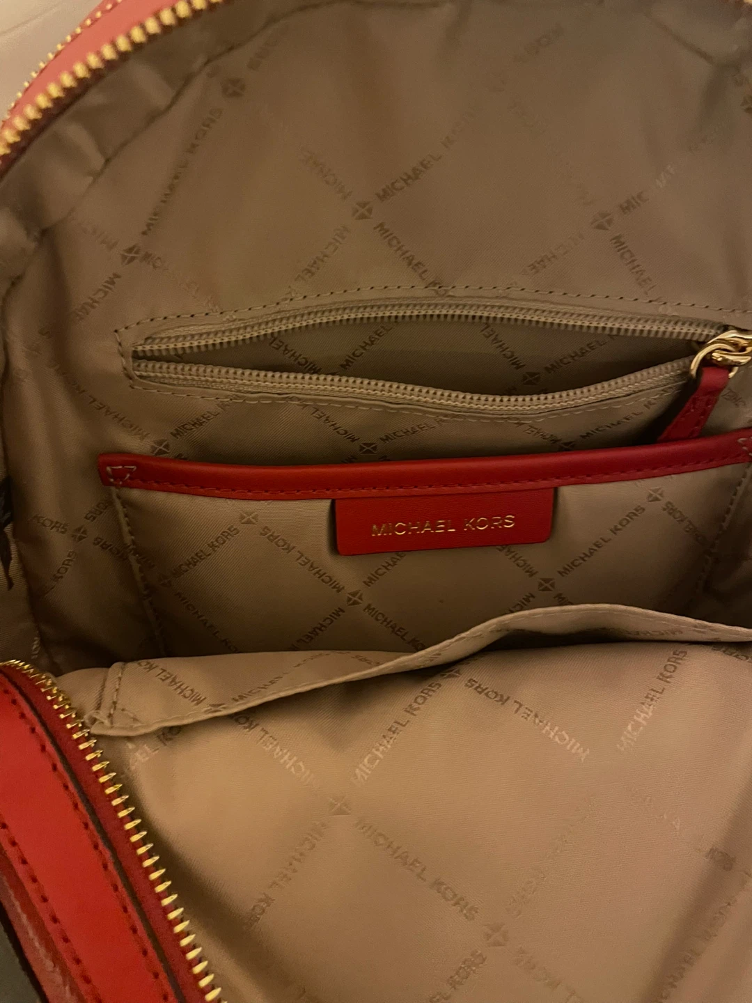 Michael Kors Red Leather Backpack - photo 4