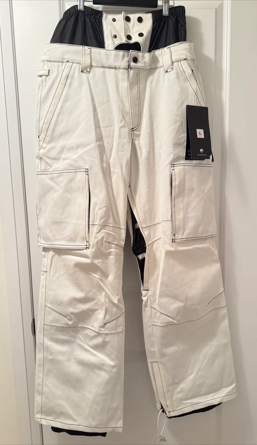 White denim Snow Pants - Size L image indicator(3)