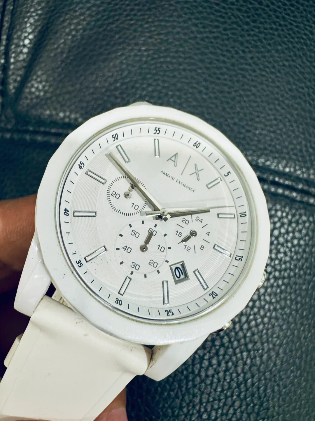 Armani Exchange White Watch