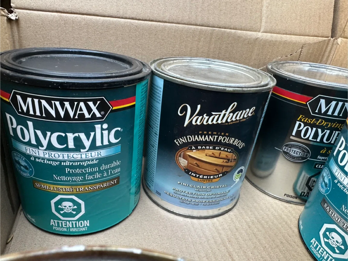 Mixed Wood Finish & Stain Cans-all for 30$ image indicator(3)