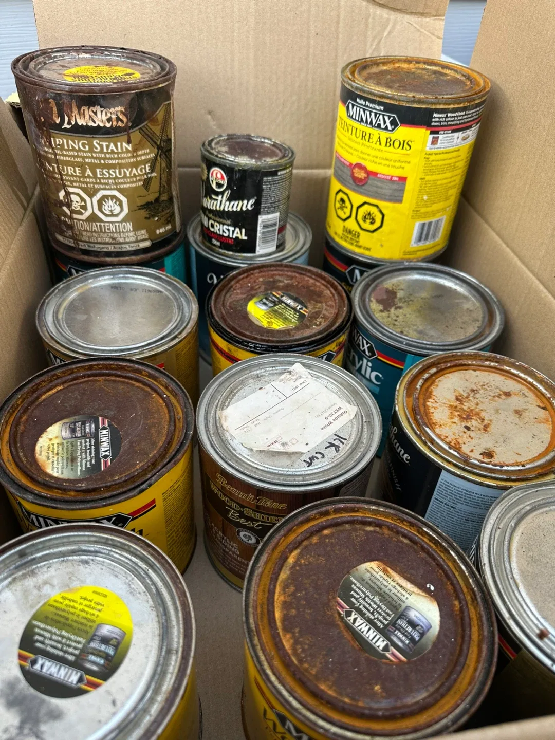 Mixed Wood Finish & Stain Cans-all for 30$ image indicator(6)