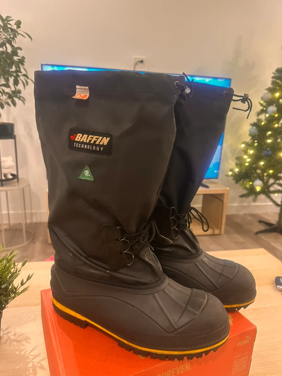 Baffin safety Technology Black Winter Boots size 12