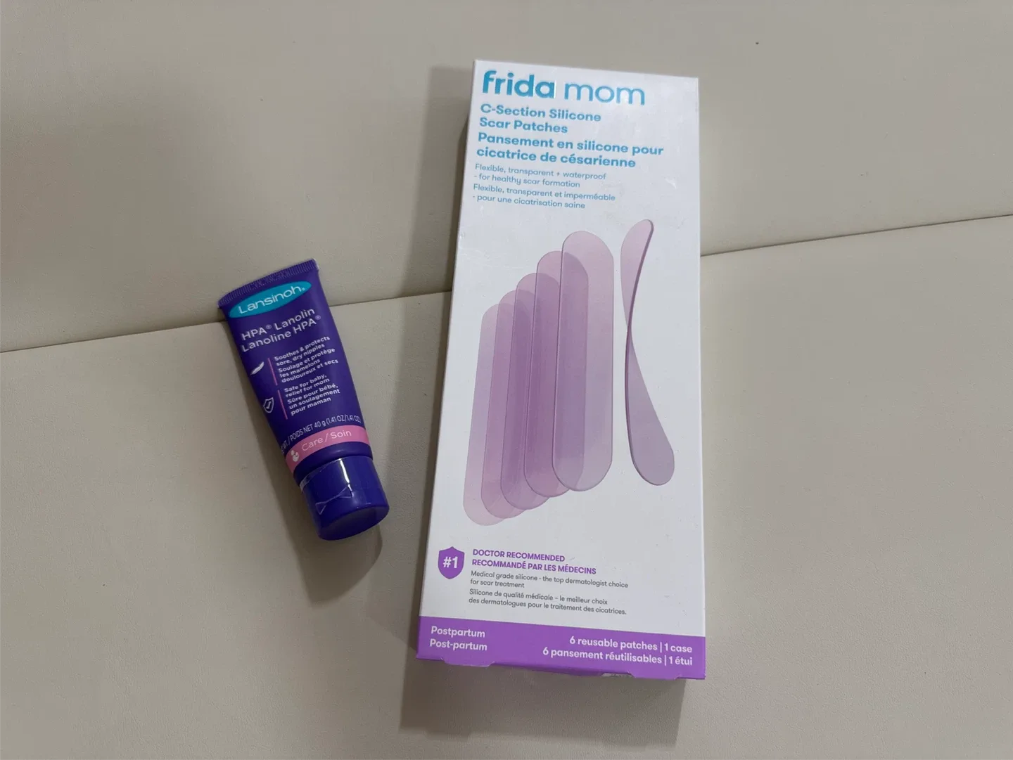 Frida Mom C-Section Silicone Scar Patches + Lansinoh Lanolin