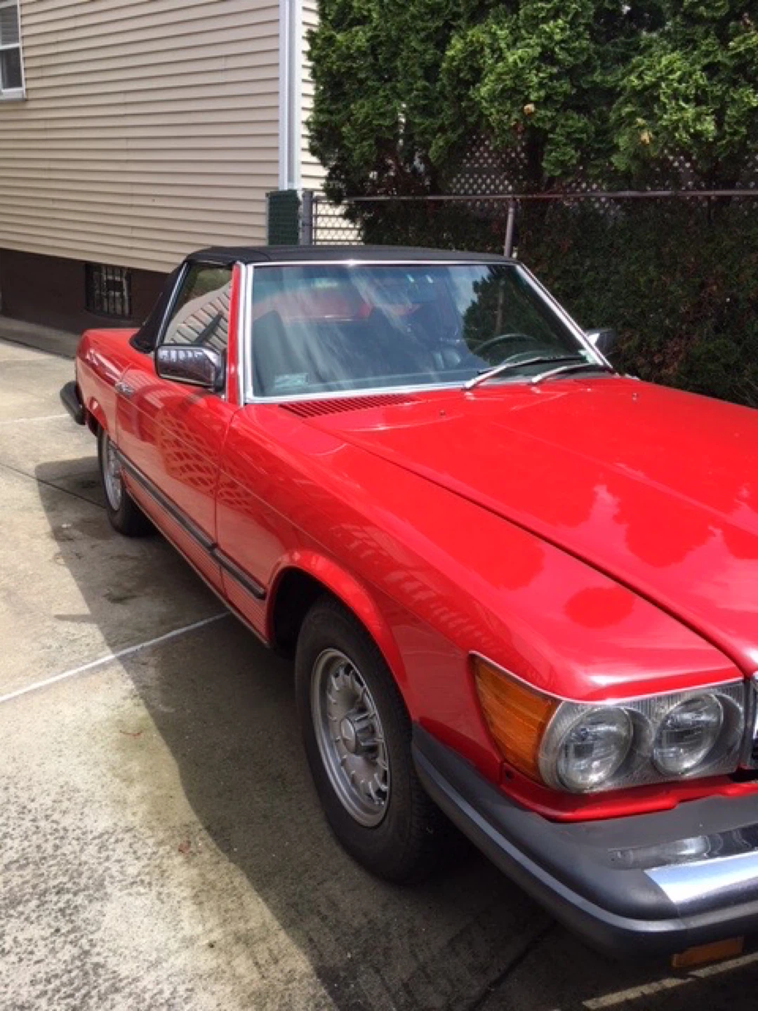 Mercedes-Benz 450 SL Red Convertible - photo 2