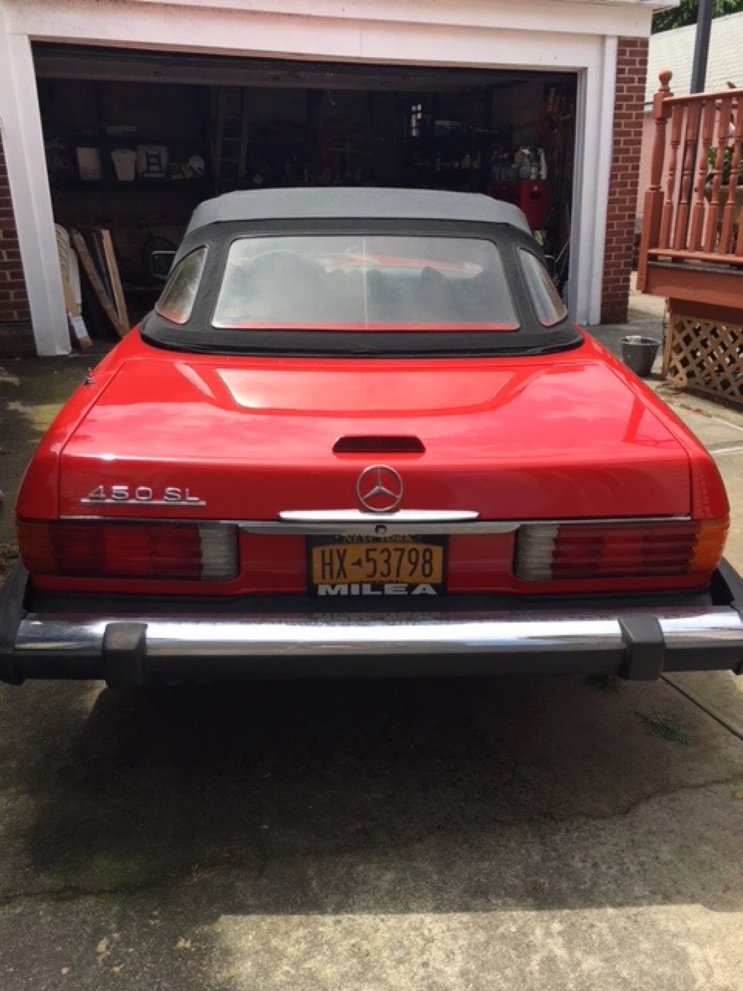 Mercedes-Benz 450 SL Red Convertible - photo 4