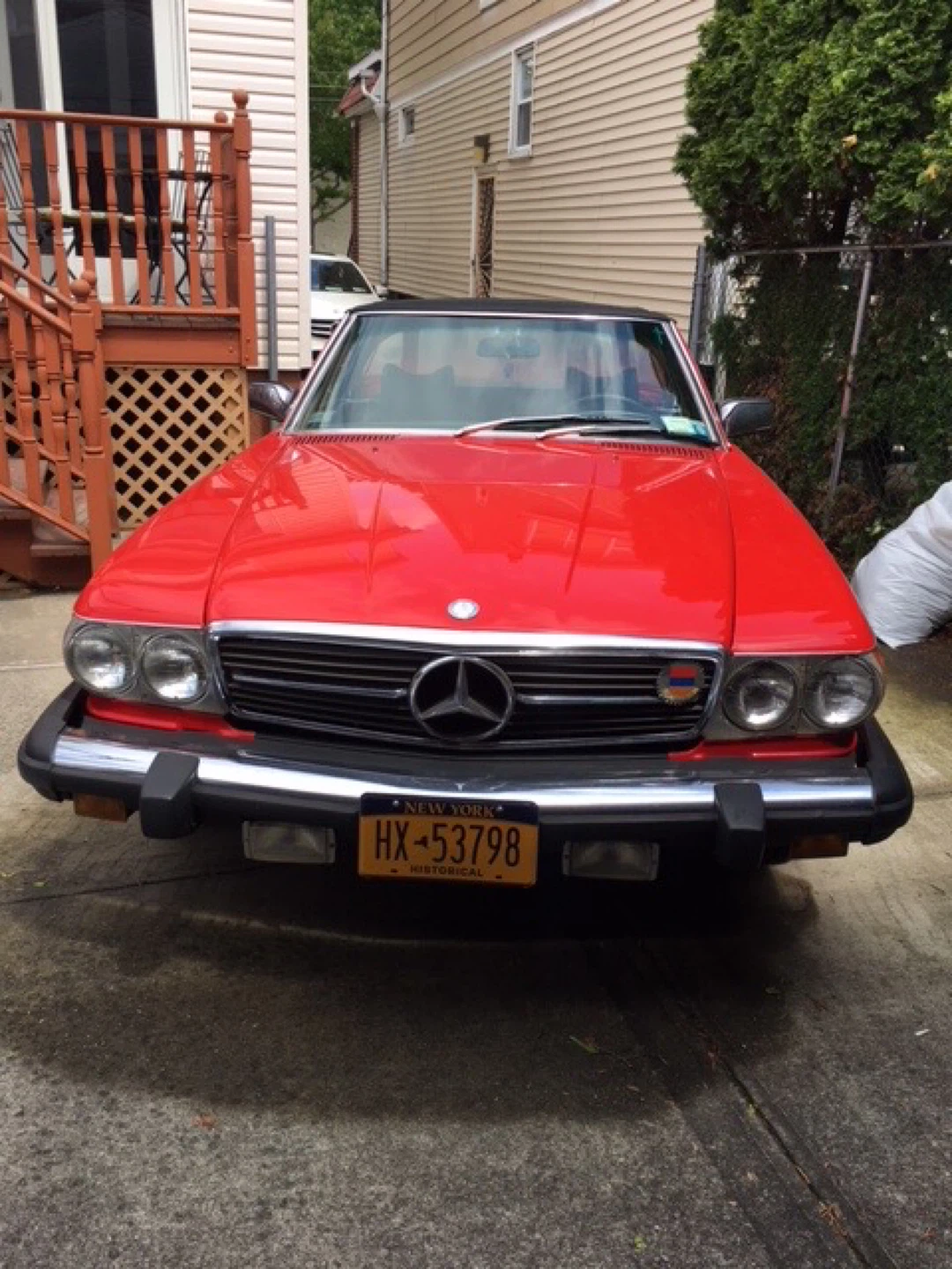 Mercedes-Benz 450 SL Red Convertible