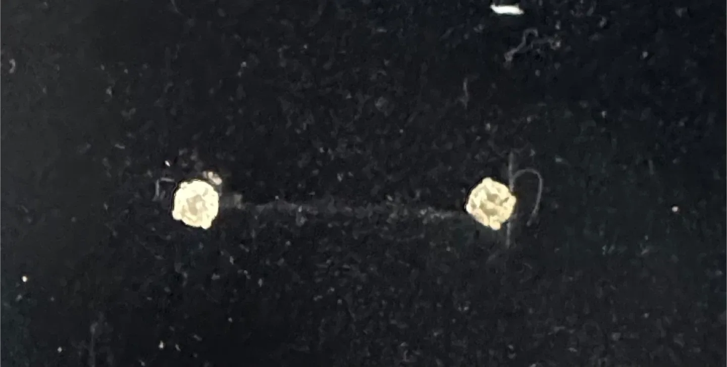 New 14K Gold Natural Diamond Stud Earring – 0.45g, 0.32ct image indicator(2)