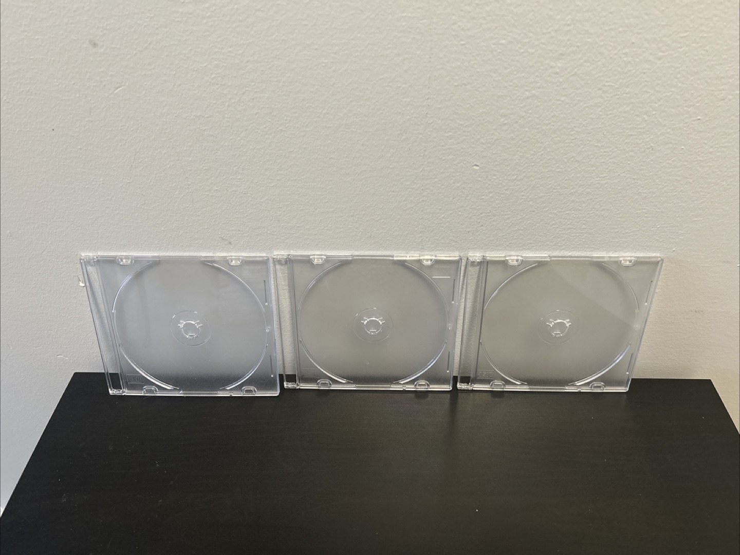 Lot of Clear CD Jewel Cases