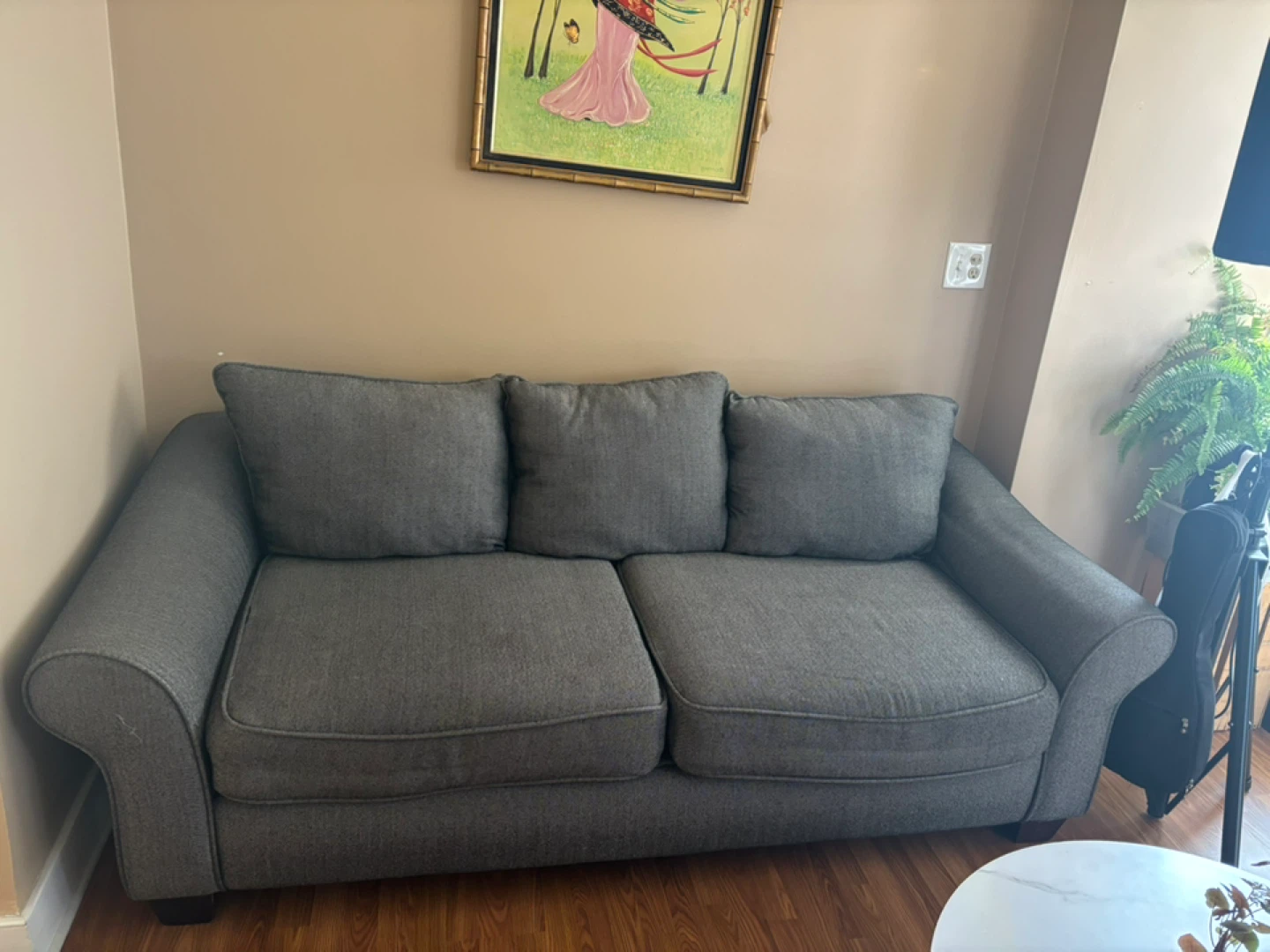 Gray Sofa Couch - photo 2