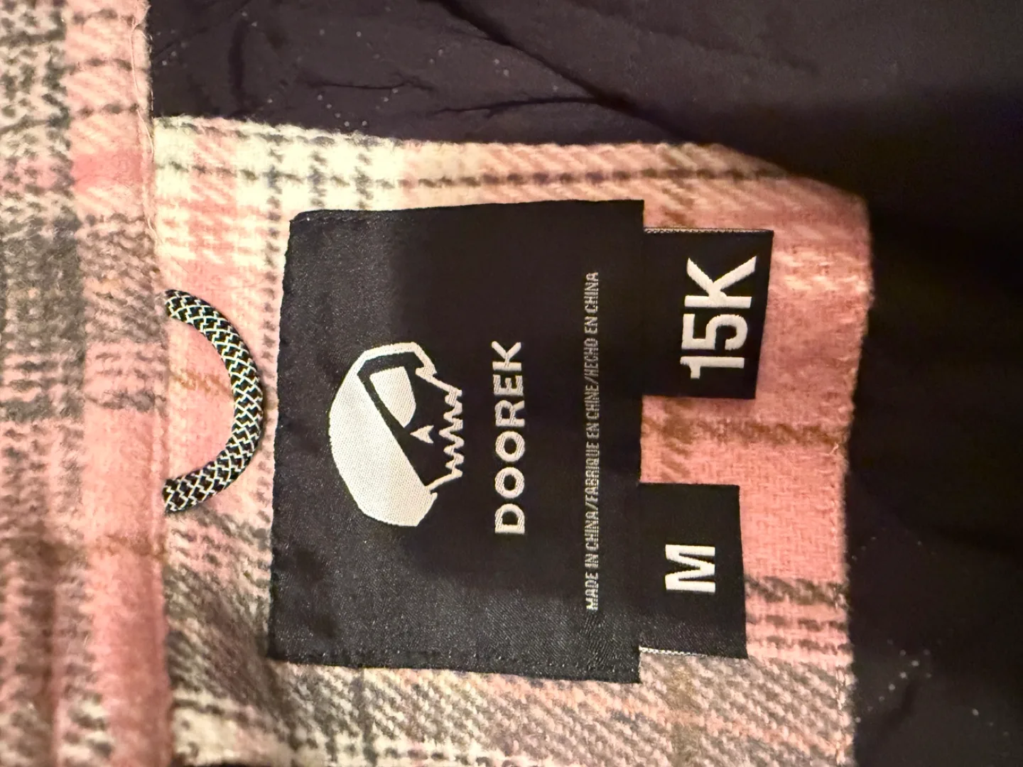 Doorek Pink Plaid 15K snow Jacket - Size M image indicator(3)