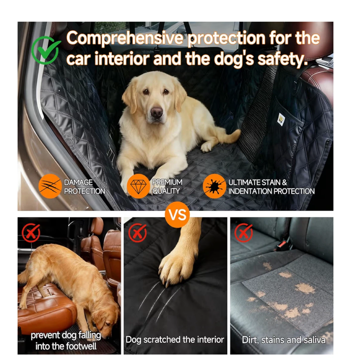 Dual-Sided Pet Car Seat Cover - photo 4