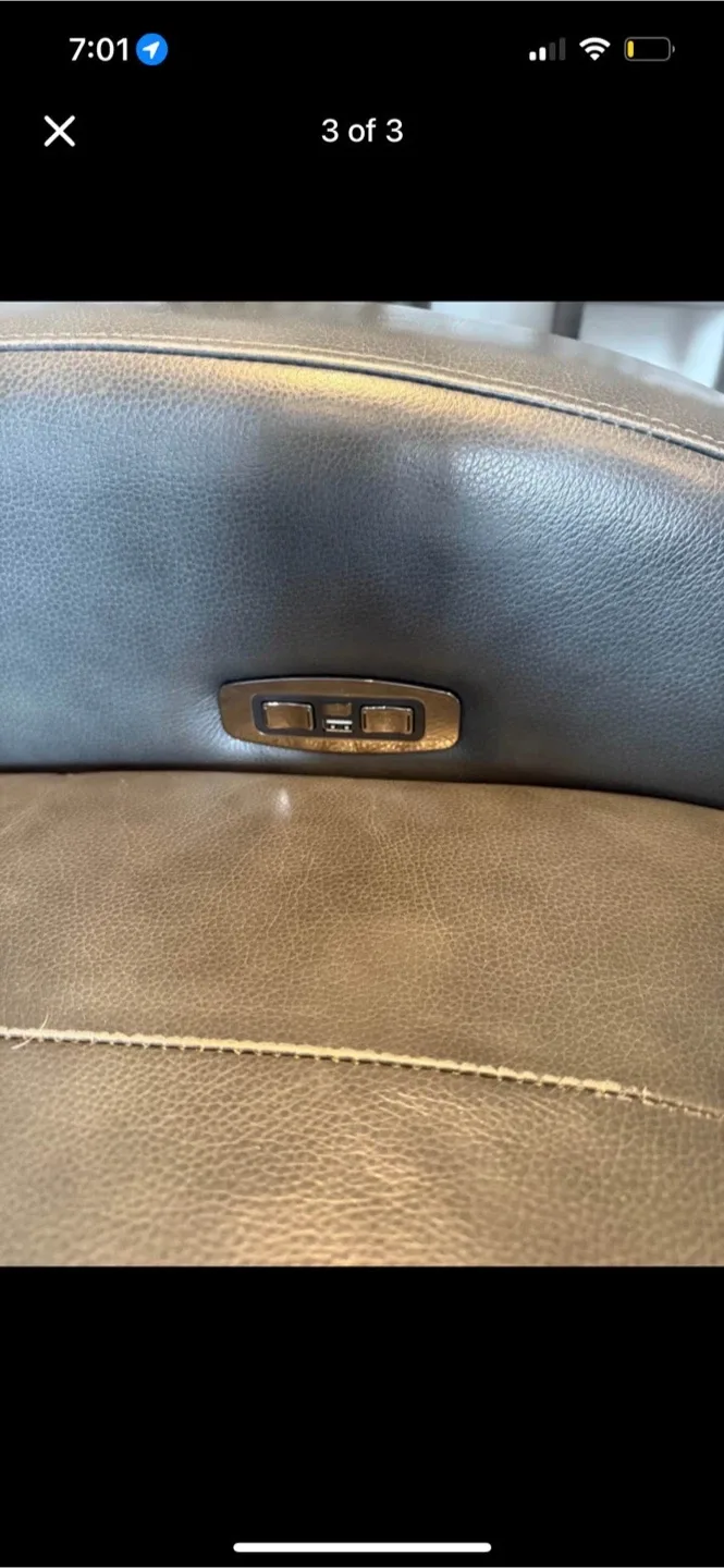 Leather electrical recliner image indicator(2)