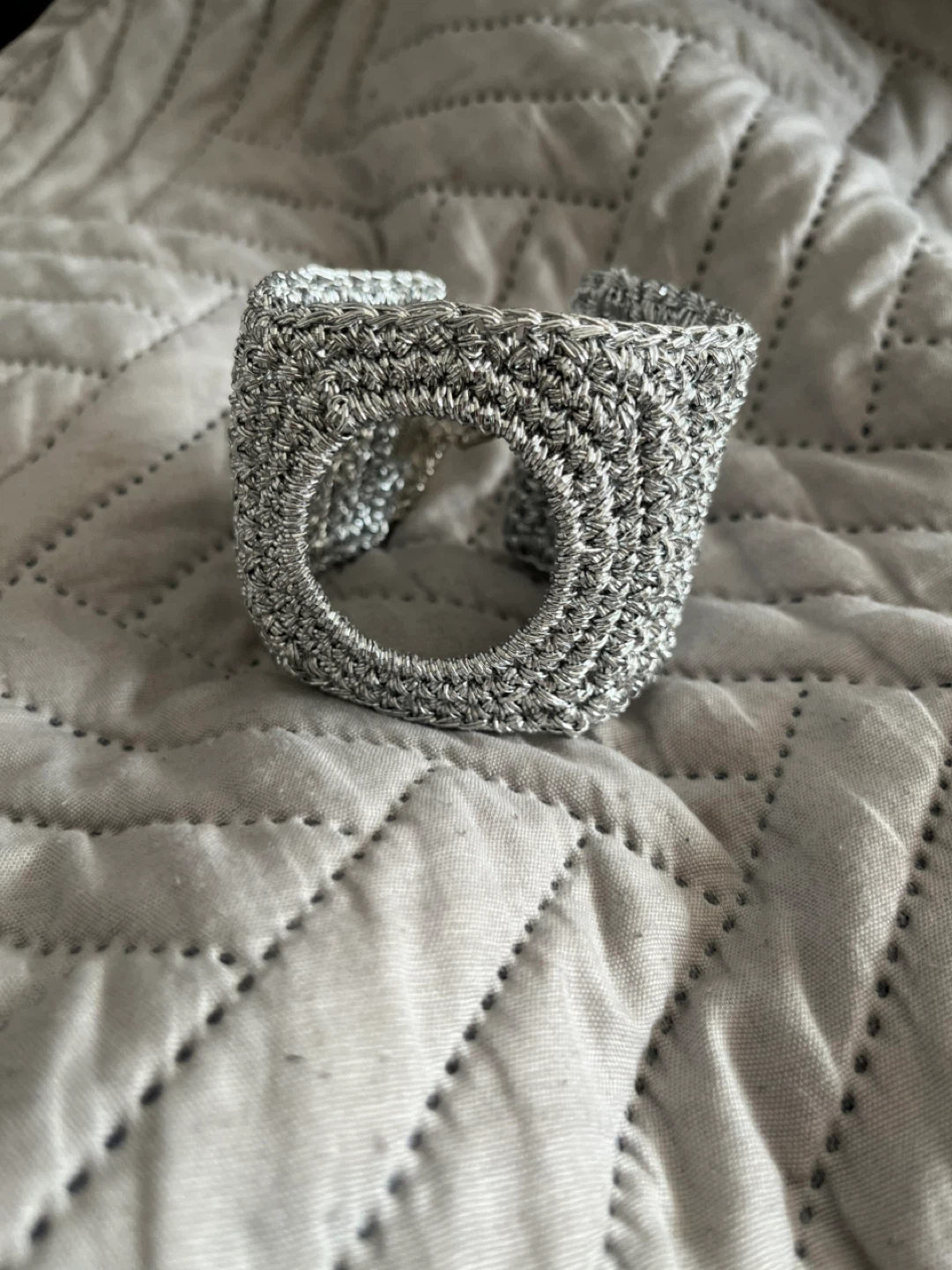 Silver cuff bracelet - photo 2