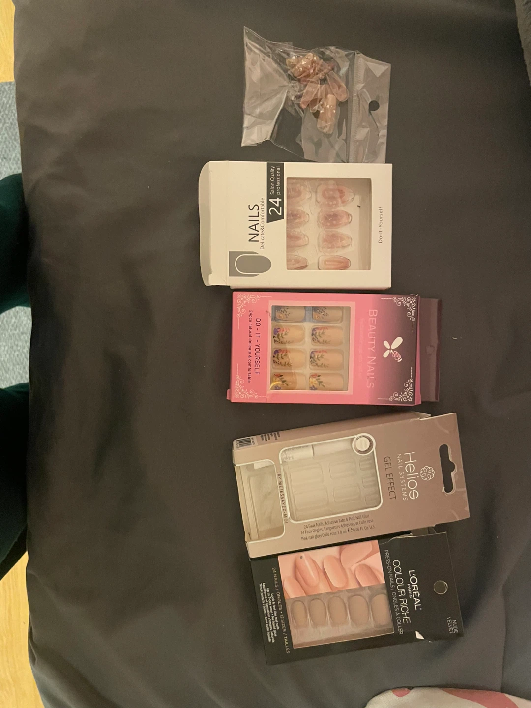Mixed Lot of Nail Polish and Press-On Nails