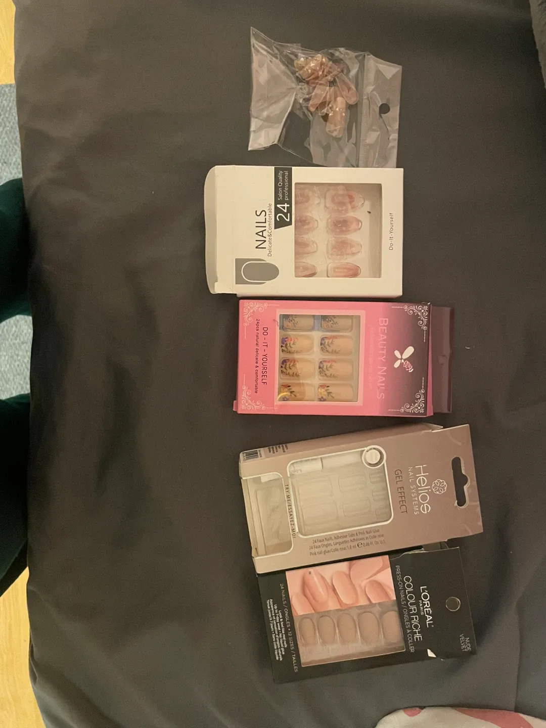 Mixed Lot of Nail Polish and Press-On Nails