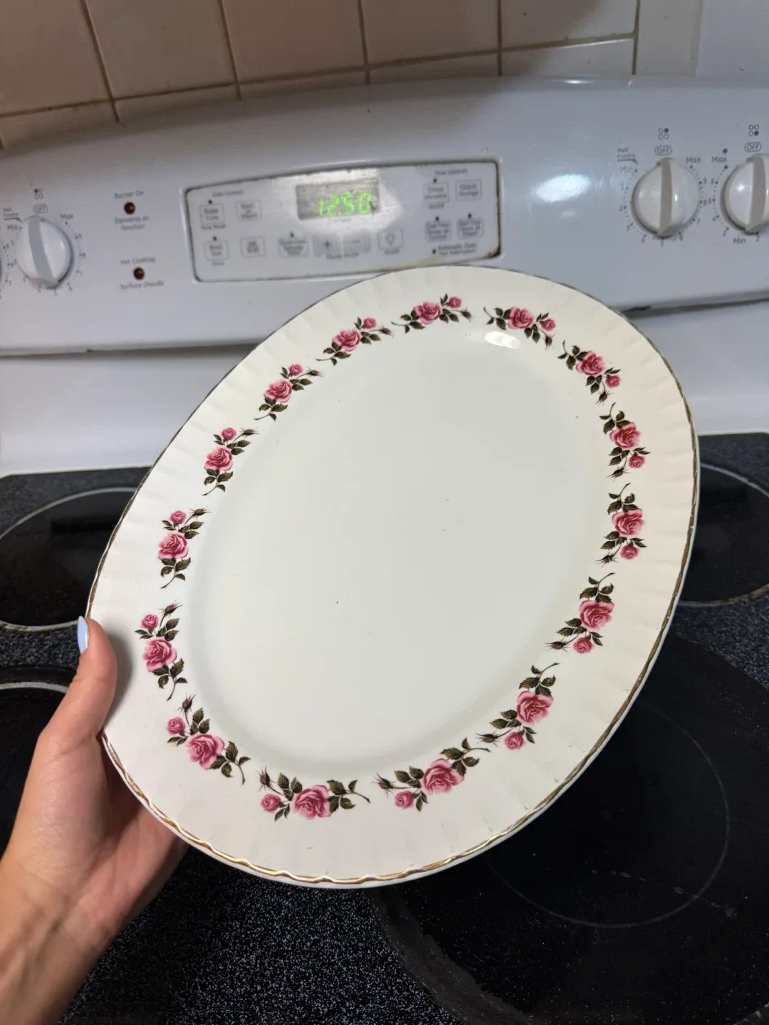 Ridgway Romance White Mist Platter 14k decoration thumbnail