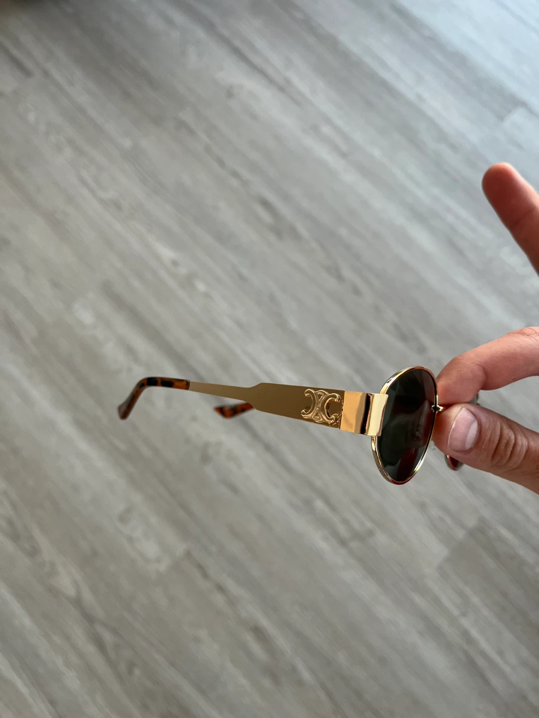 Celine Gold Frame Sunglasses - photo 2