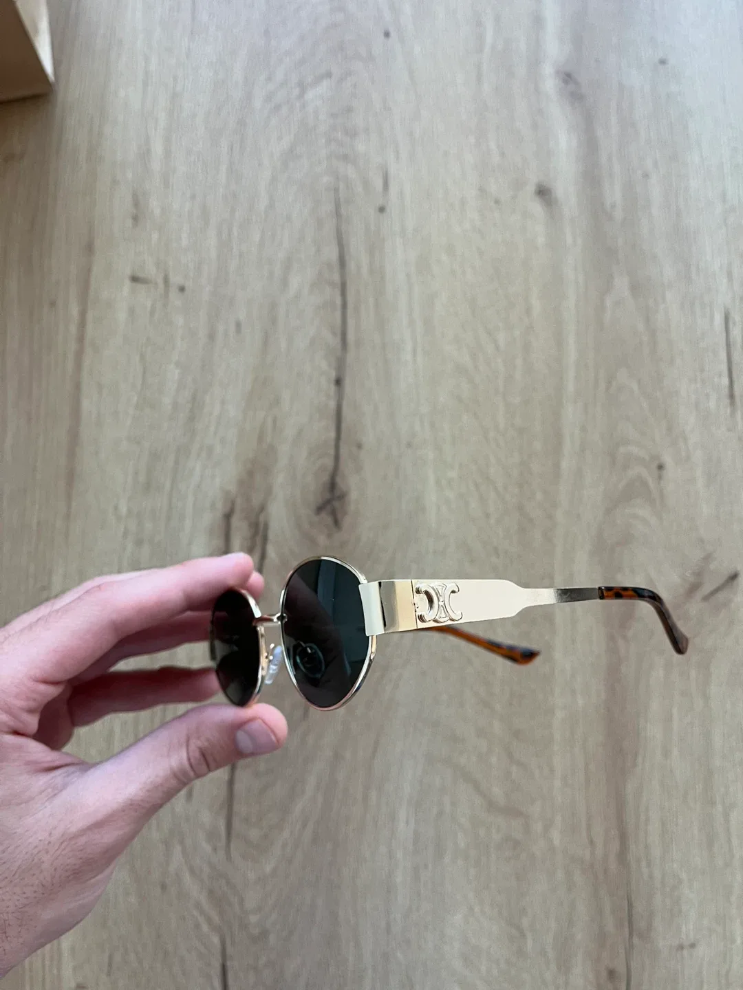 Celine Gold Frame Sunglasses