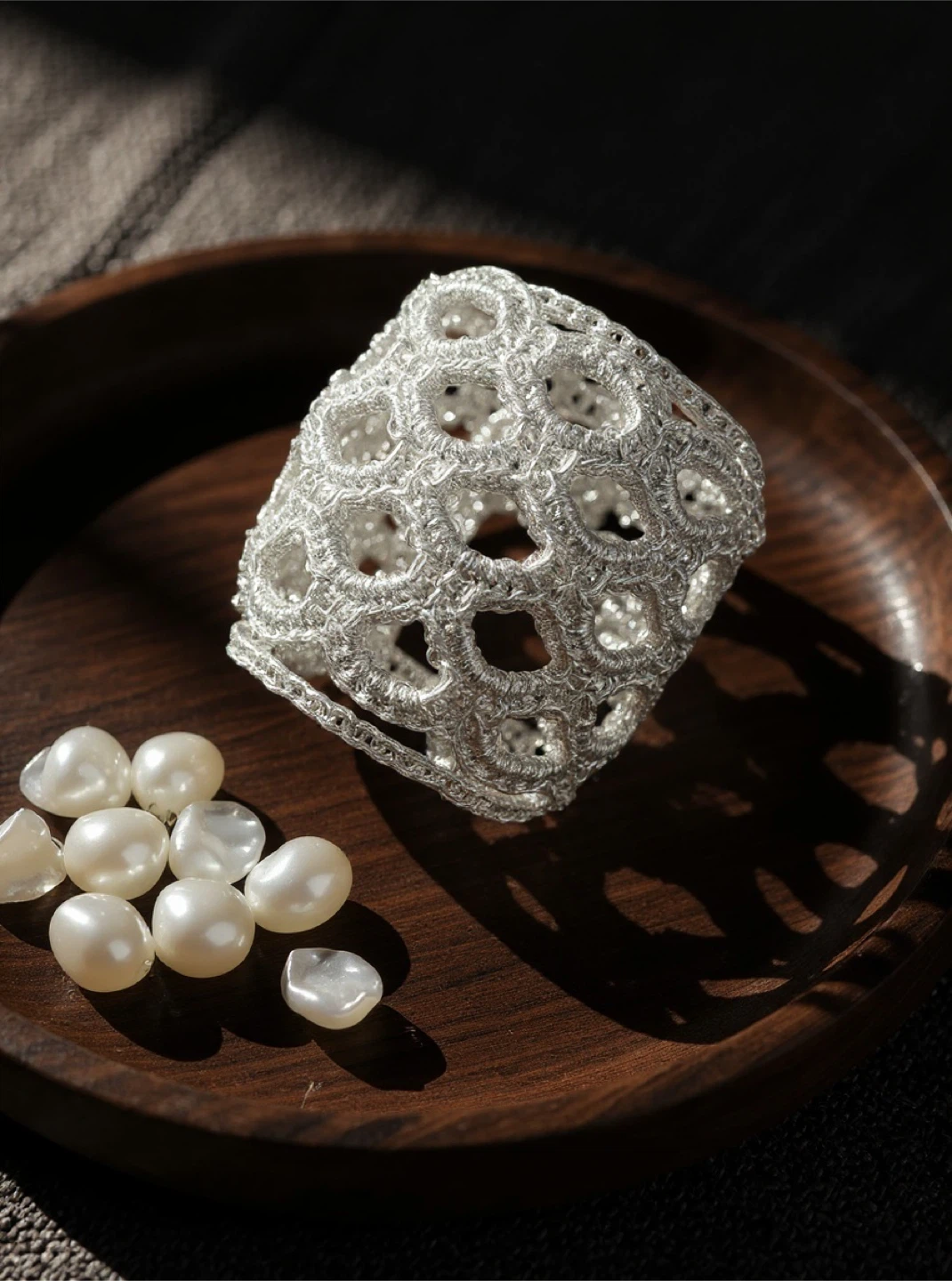 Silver Lace Cuff Bracelet - photo 2