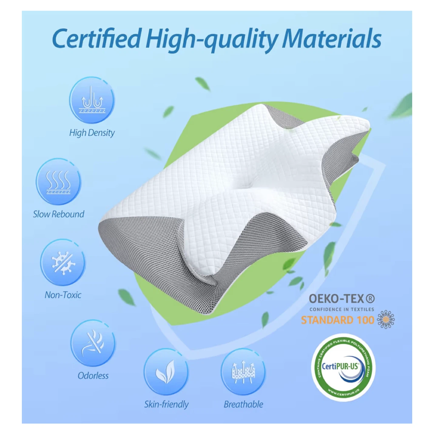 Contour Memory Foam Pillow - Neck Support - photo 3