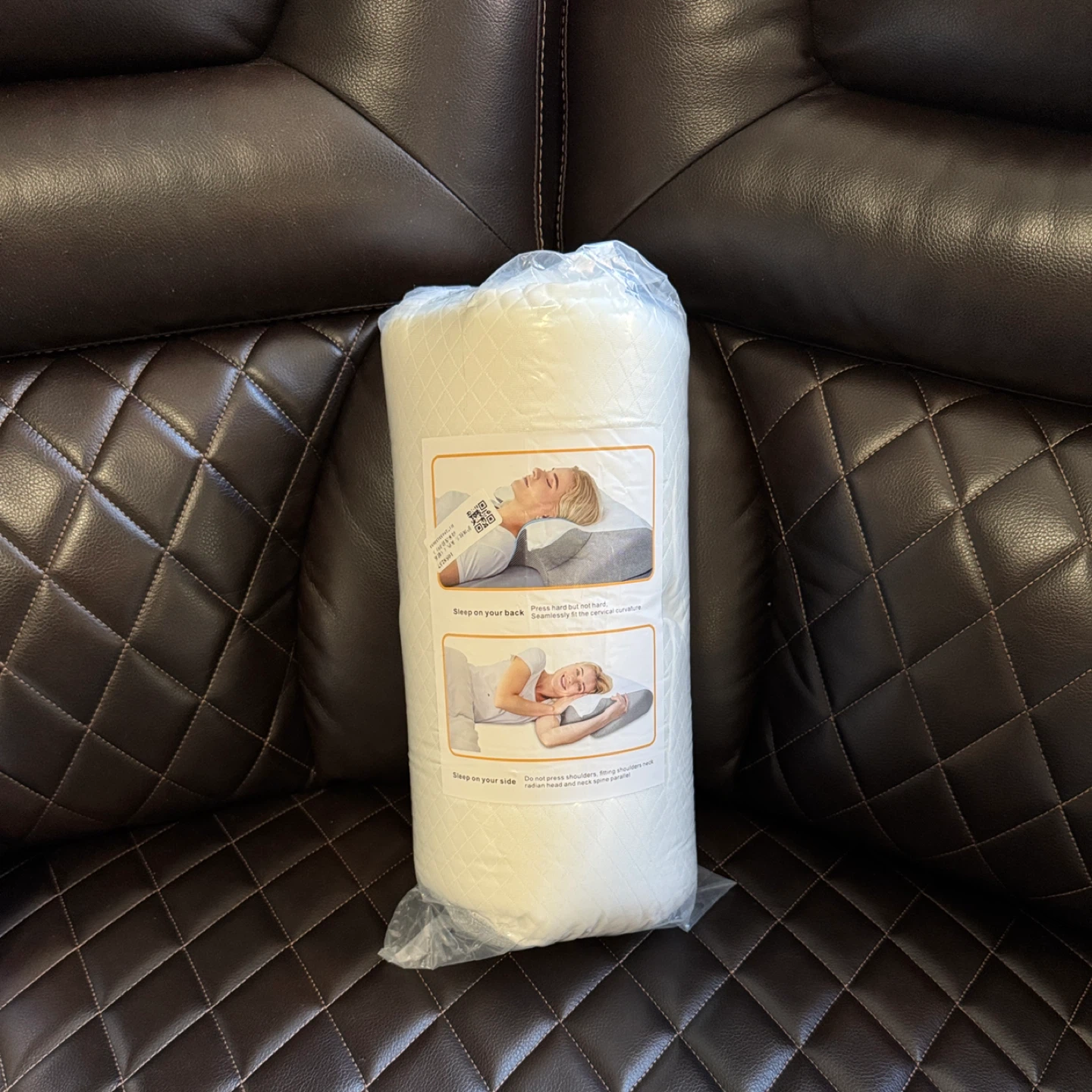 Contour Memory Foam Pillow - White - photo 2