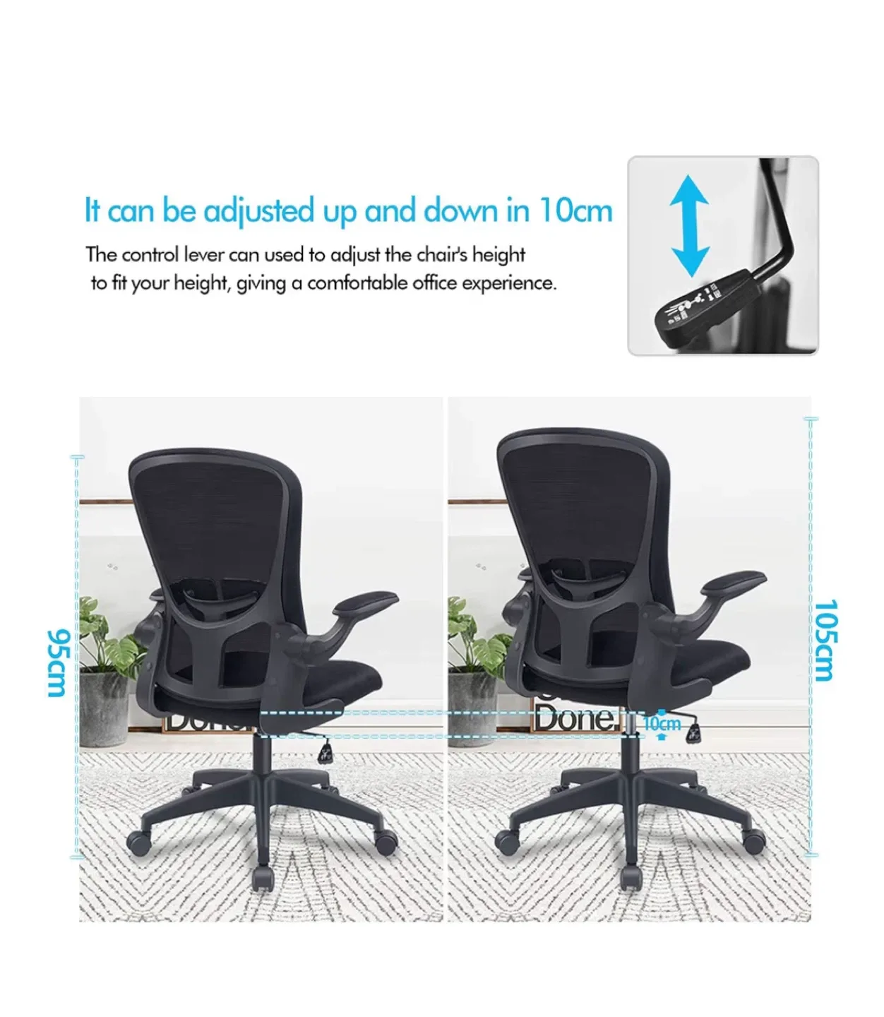 FelixKing Black Office Desk Chair image indicator(3)
