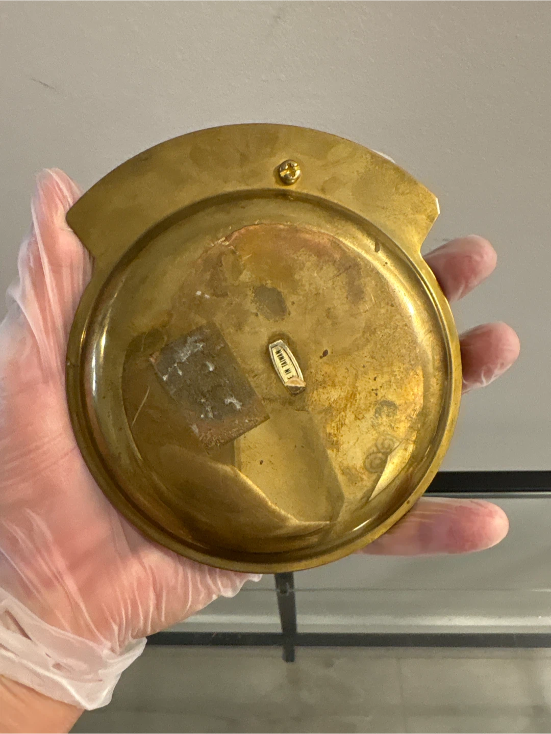 Vintage Brass Football Trinket Dish - photo 4