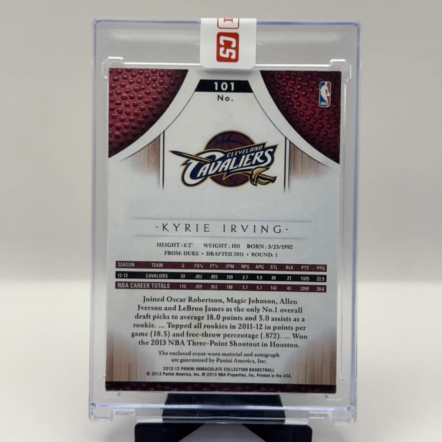 Kyrie Irving Rookie Patch Auto Card /25 - photo 2