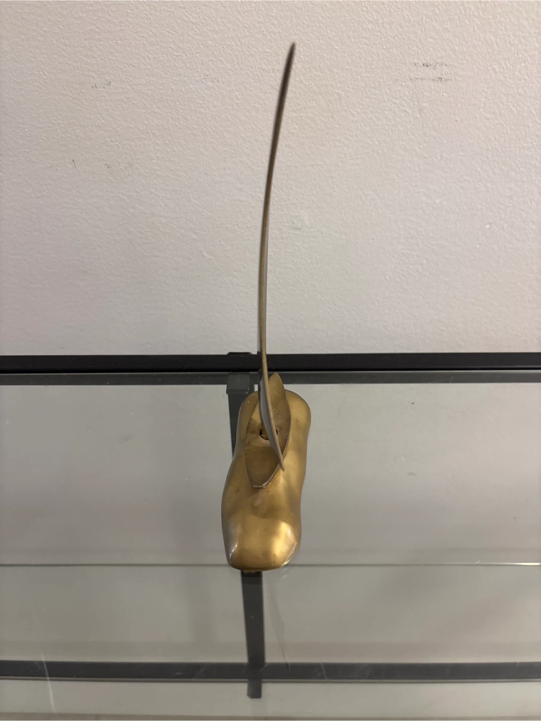 Vintage Solid Brass Sailboat Figurine - photo 3