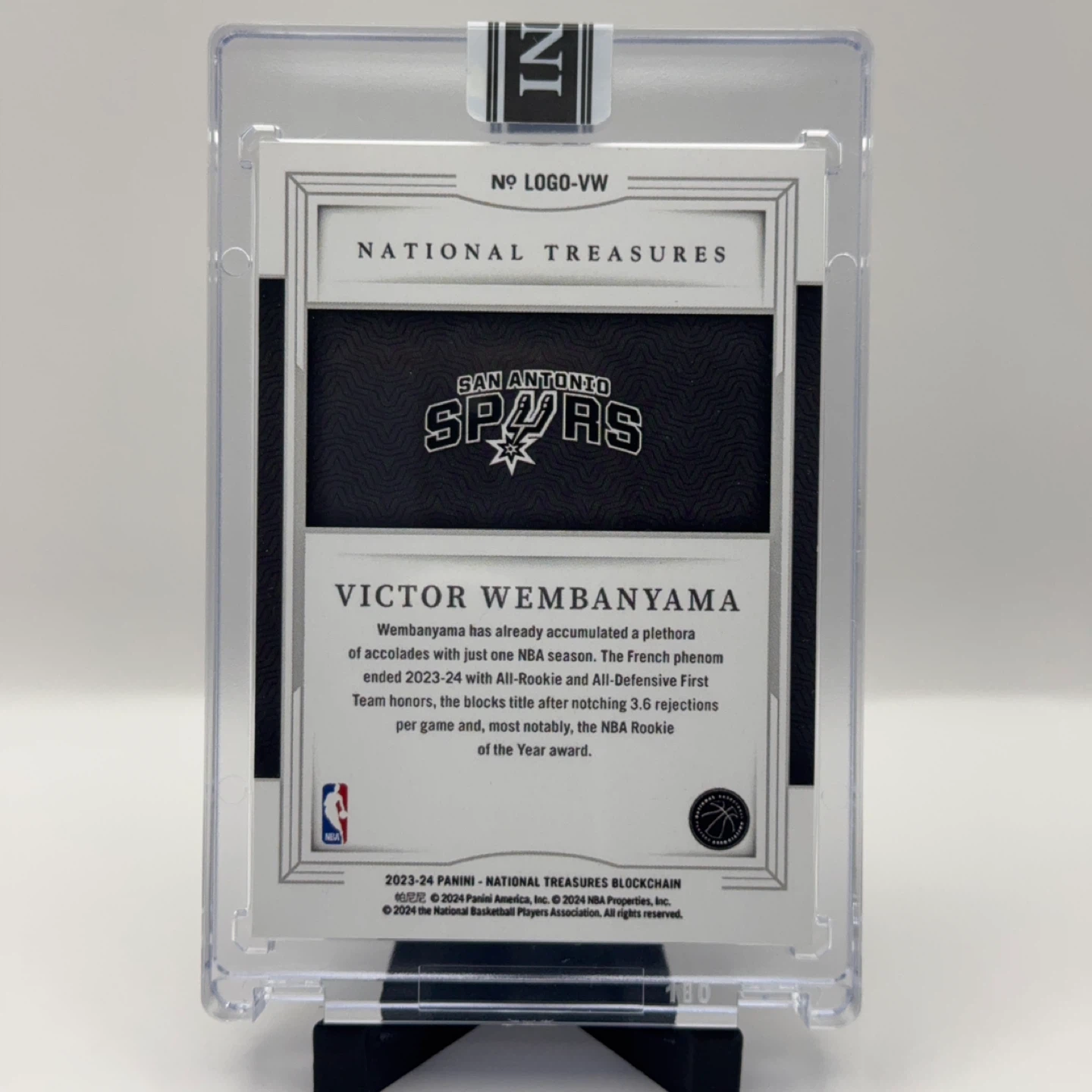 Victor Wembanyama National Treasures NFT Rookie Card - photo 2