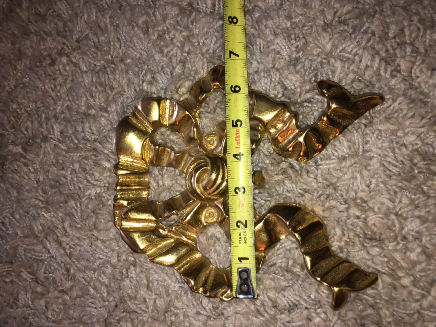 Vintage Brass Bow Wall Hook image indicator(3)