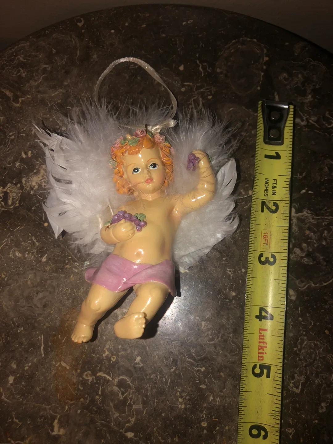 Vintage Angel Ornament with Feathers image indicator(3)