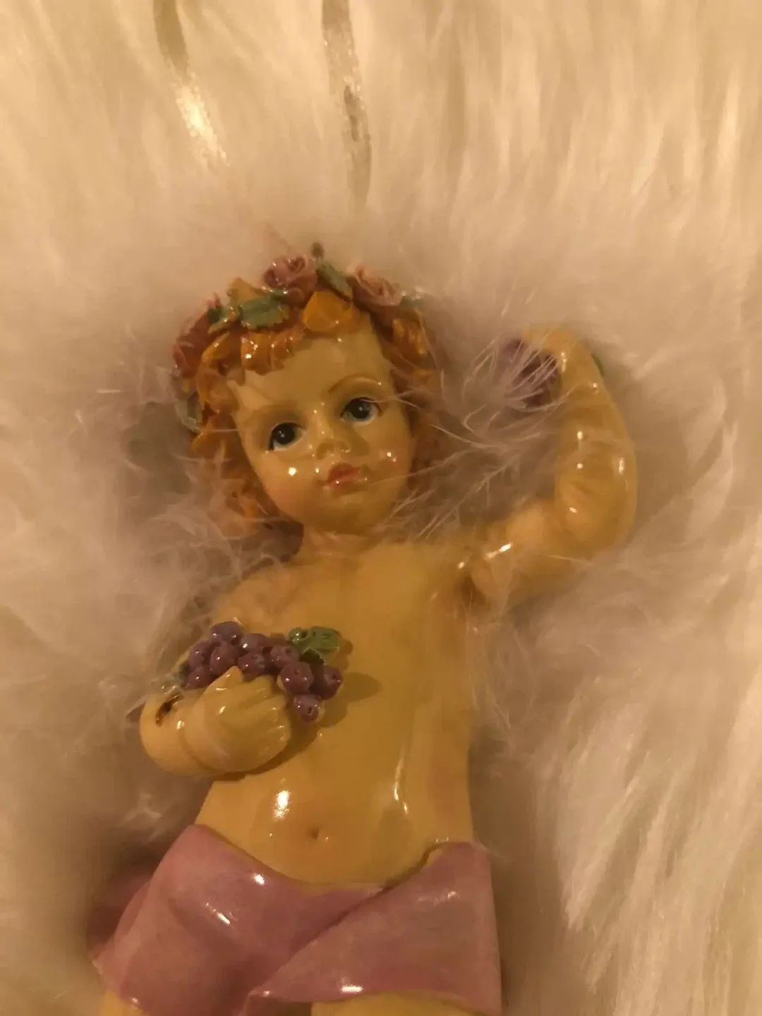 Vintage Angel Ornament with Feathers image indicator(7)