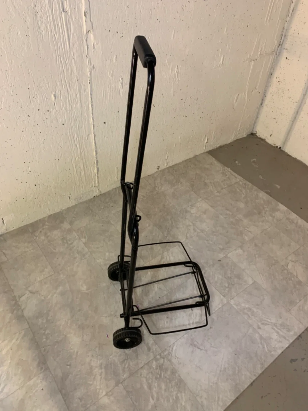 Folding Luggage Cart - Black