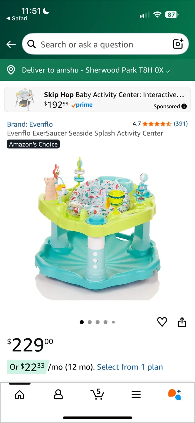 Baby Activity Center + free playmat!!