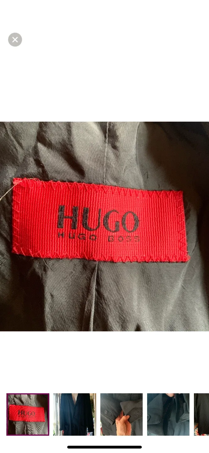 Vintage HUGO BOSS Black Blazer Coat