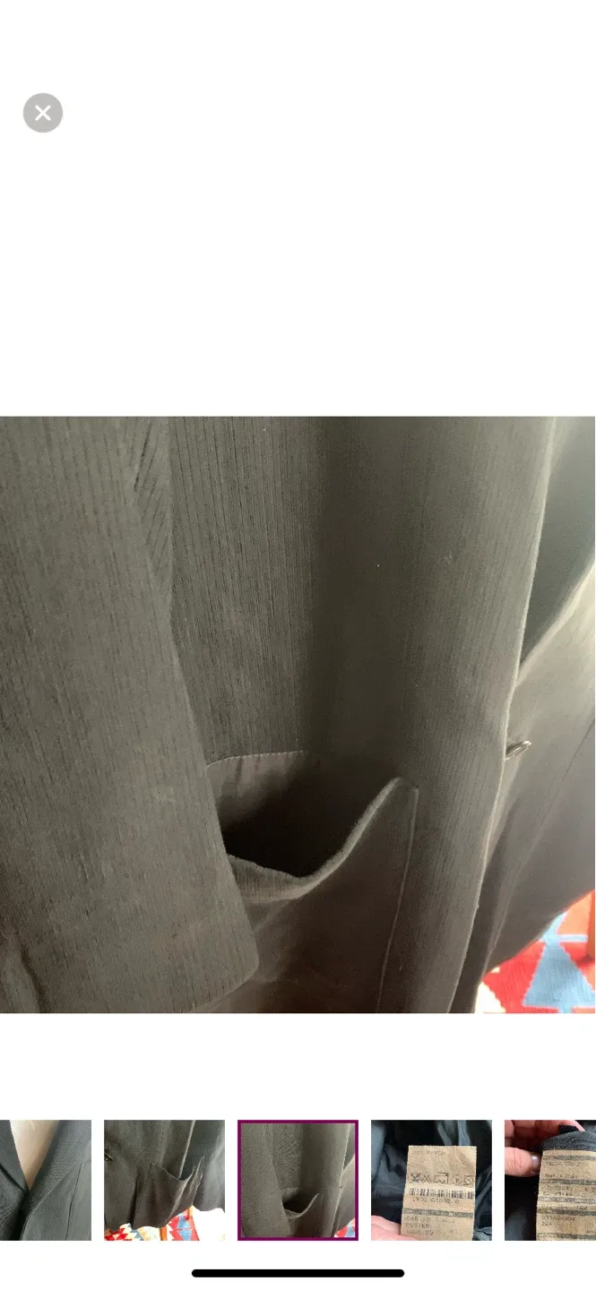 Vintage HUGO BOSS Black Blazer Coat image indicator(6)