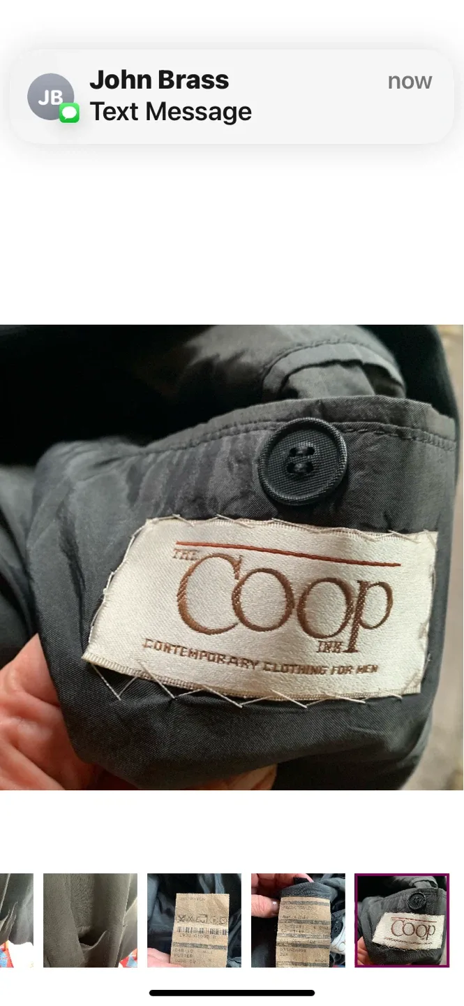 Vintage HUGO BOSS Black Blazer Coat image indicator(9)